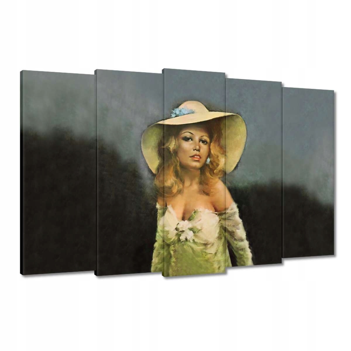 Obrazy 150x95 Brigitte Bardot Klobouk
