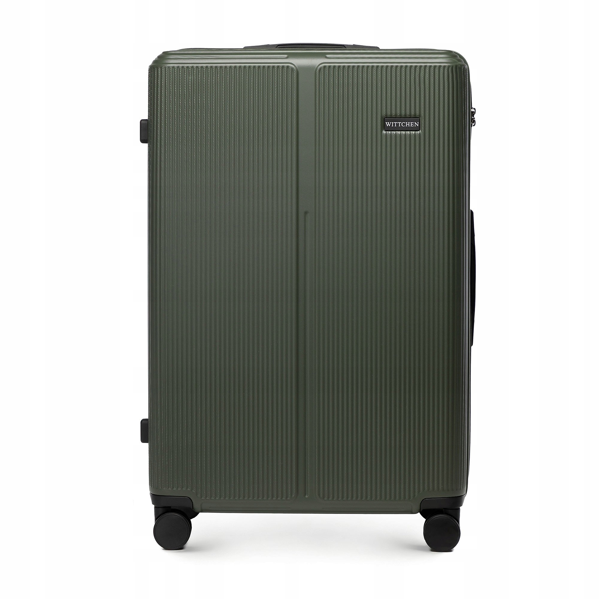 Wittchen duża walizka 56-3A-603-85 z ABS-u w drobne paski khaki 96L