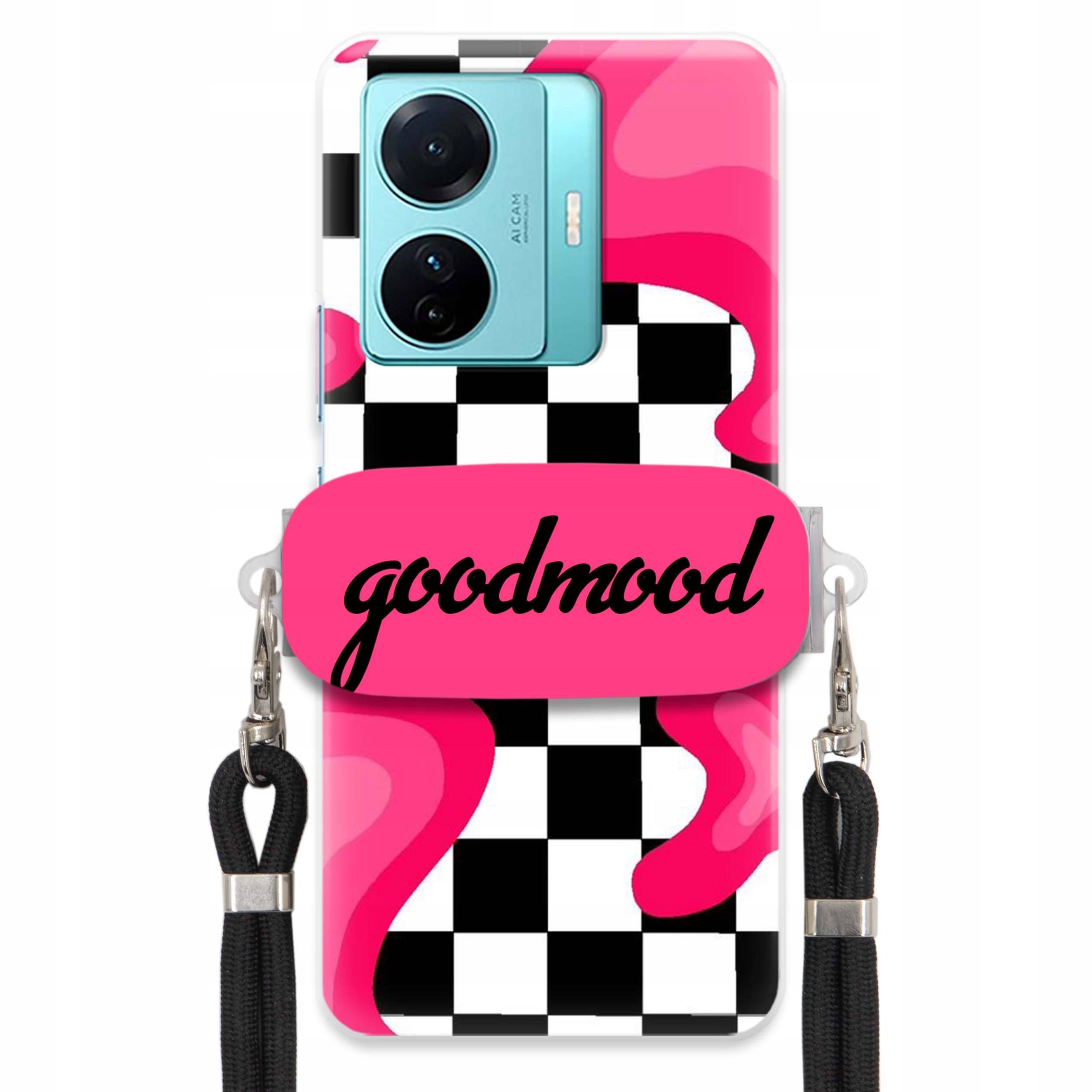 Puzdro Pre Vivo S15 E Sada Case Držiak Vodítko Čierne Pre Teenagerov Splash