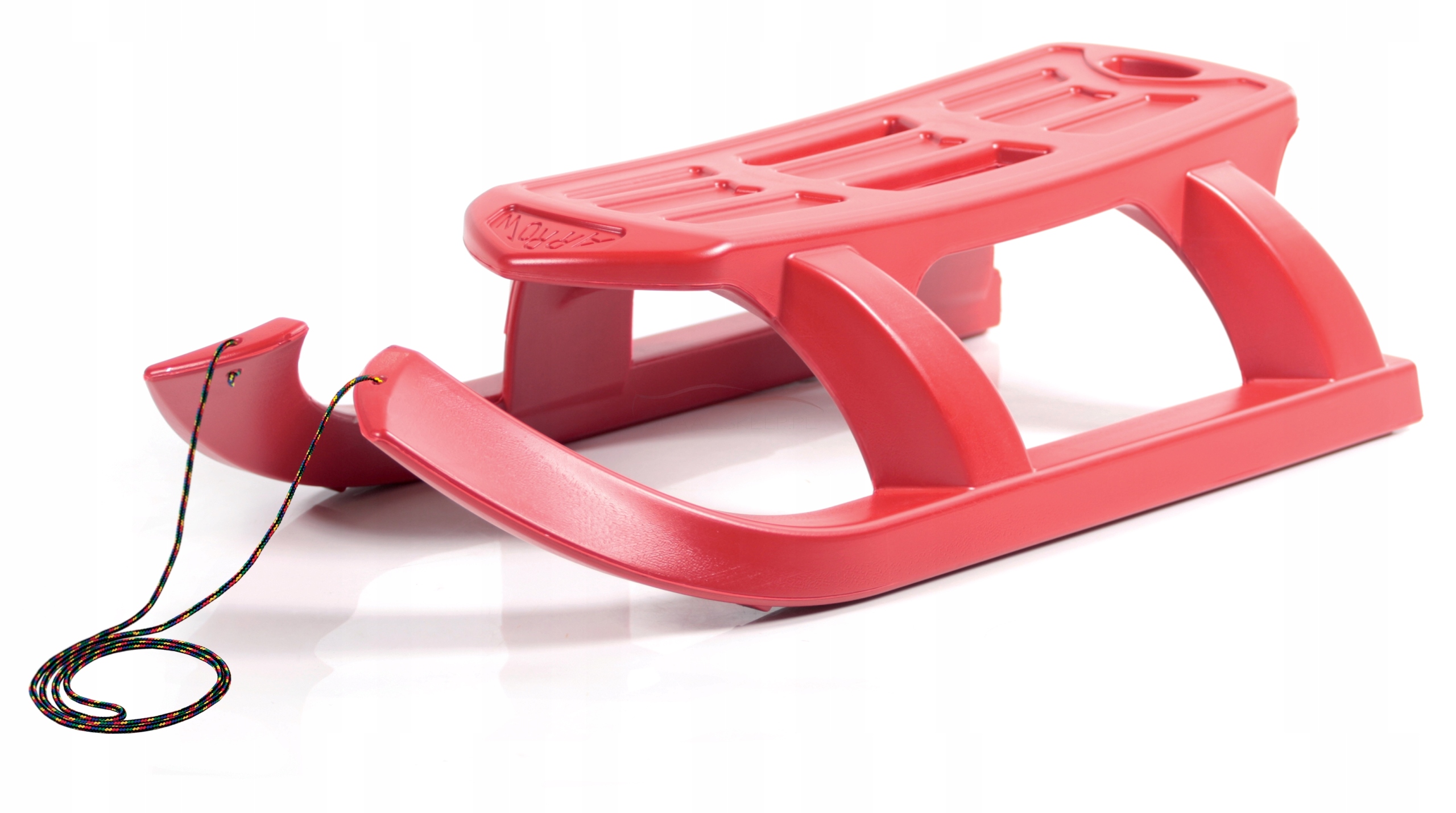 Sanki Plastikowe Dziecięce Ze Sznurkiem Czerwone