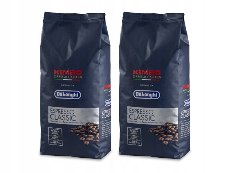 Kawa ziarnista Delonghi Kimbo Espresso Classic 2 x 1 kg
