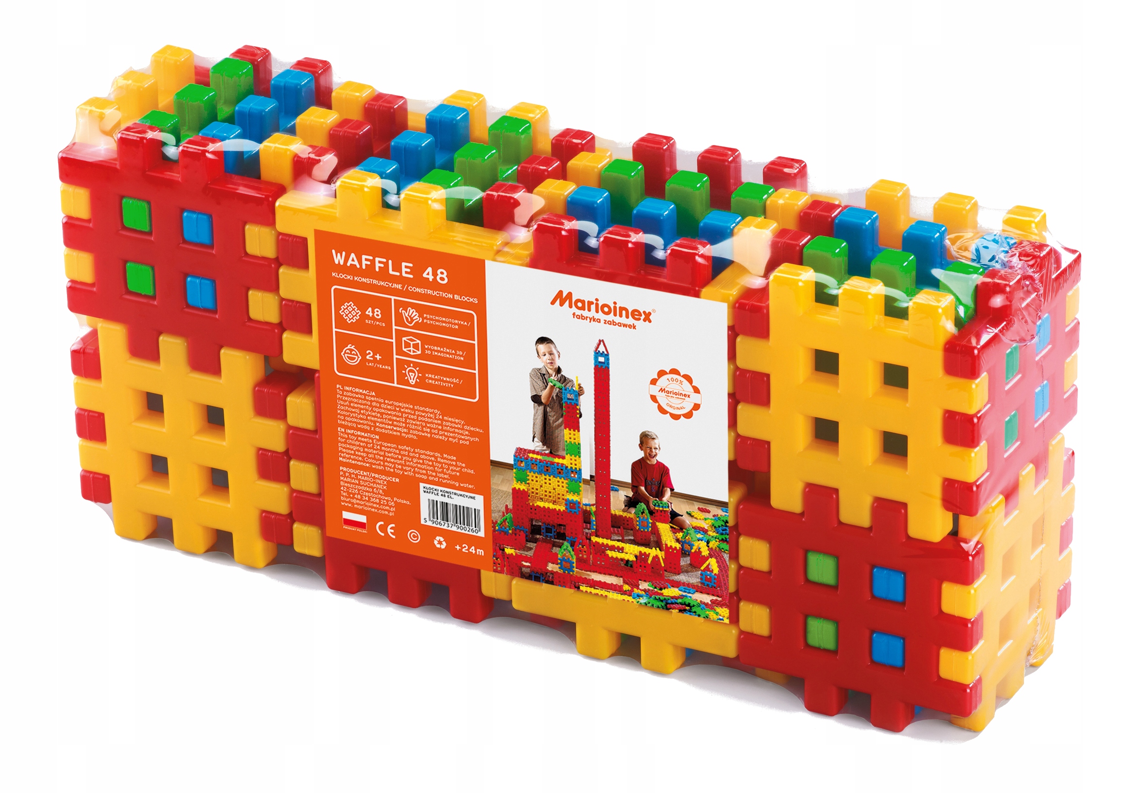 

Marioinex Klocki Konstrukcyjne Wafle 48 El. 90026