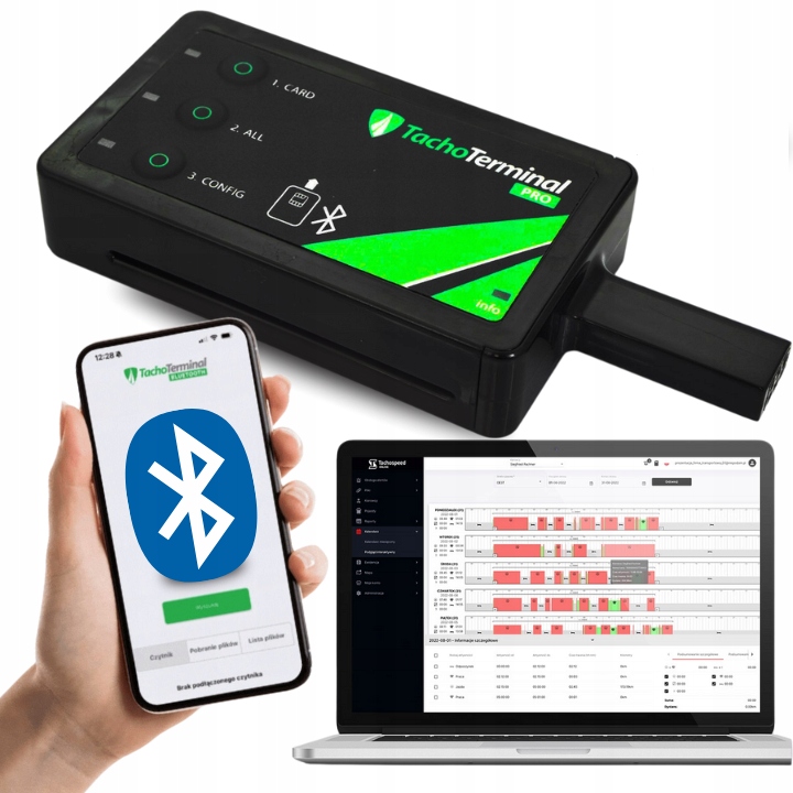 CZYTNIK KART KIEROWCÓW I TACHOGRAFÓW TACHOTERMINAL PRO 3 + PROGRAM ANDROID