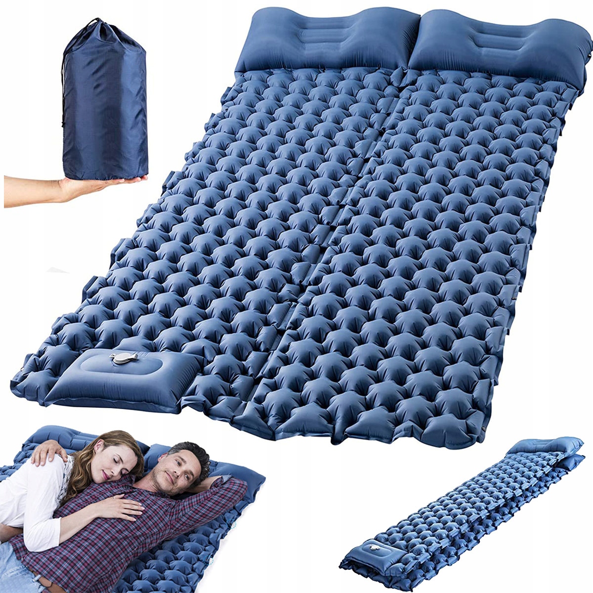 MATA KARIMATA SAMOPOMPUJĄCA Z PODUSZKĄ MATERAC 2m