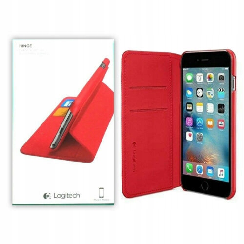 ETUI POKROWIEC LOGITECH IPHONE 6,6S SZKŁO CZERWONY Kod producenta Wallet Case