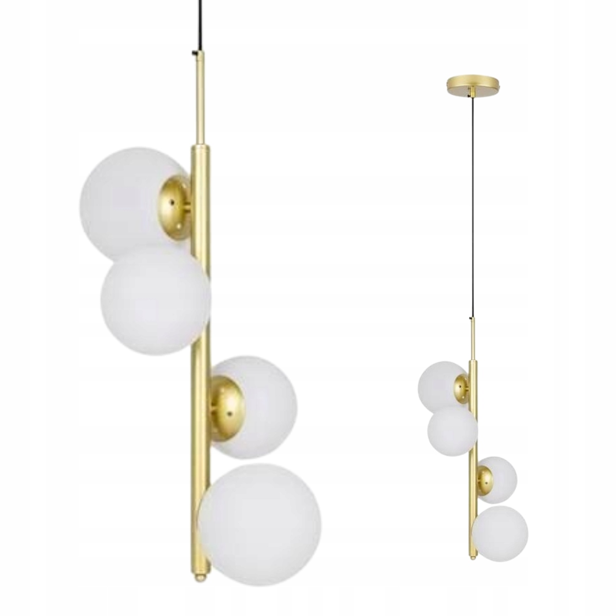 Stropná lampa do obývacej izby mosadz Závesné svietidlo na gule Zwis Cordel Candellux