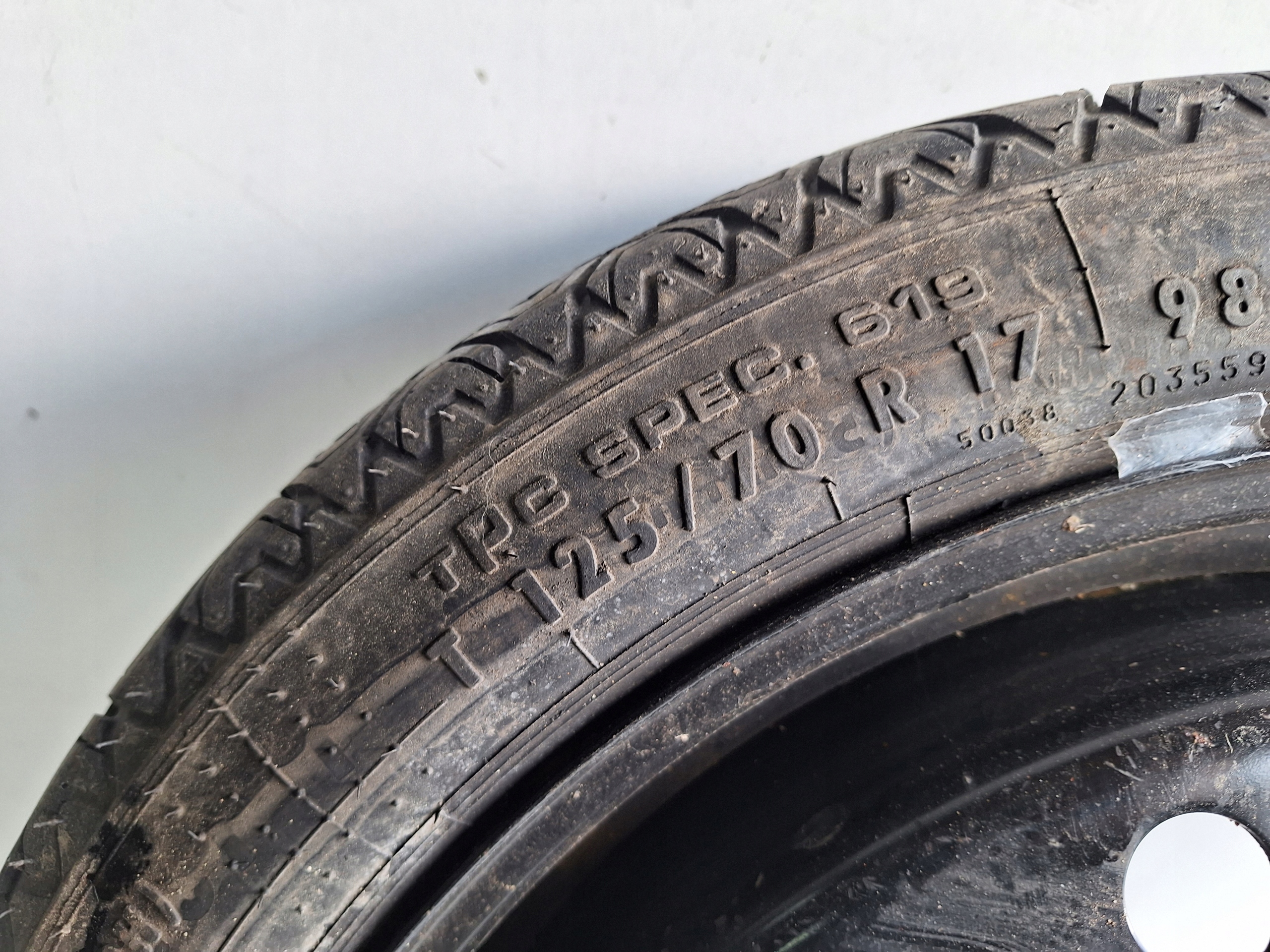 OPEL 5X120 wheel spare 125/70 R17