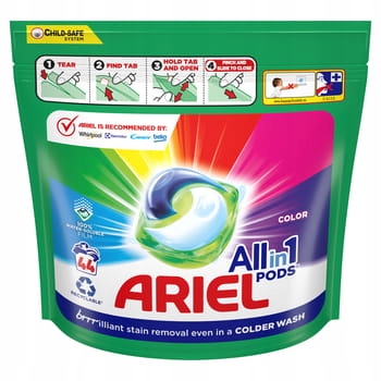 Levně Kapsle na praní Color Ariel 44 ks
