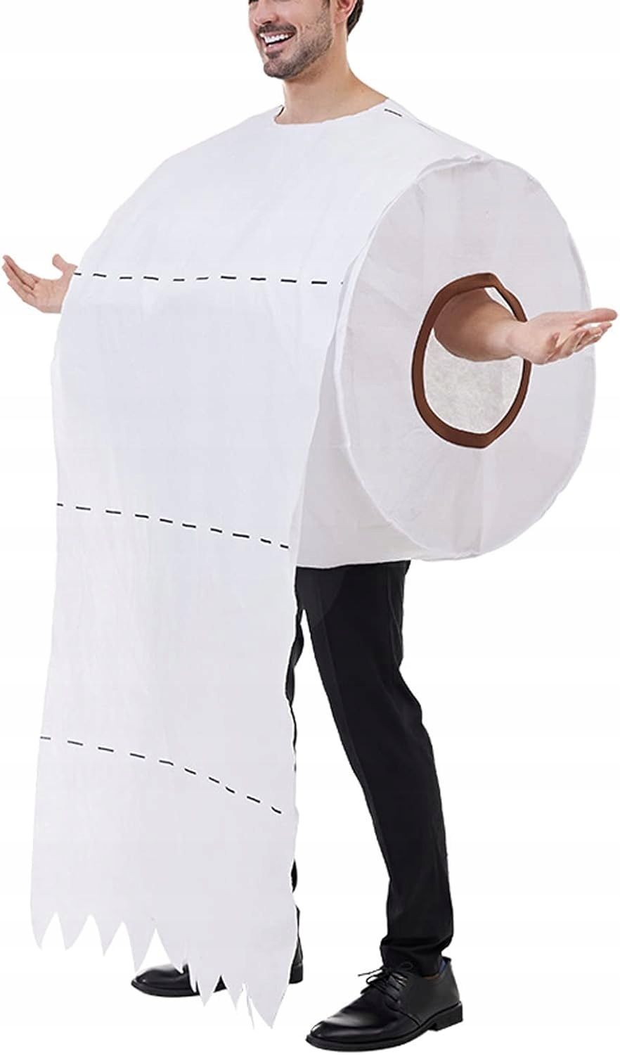 PRZEBRANIE KOSTIUM ROLKA PAPIER TOALETOWY TOALETOWEGO UNIWERSALNY BIAŁY Rozmiar uniwersalny