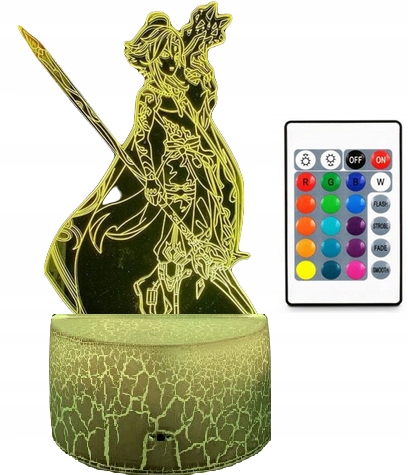 

Lampa 3D Led Usb Genshin Impact Anime Manga Pilot