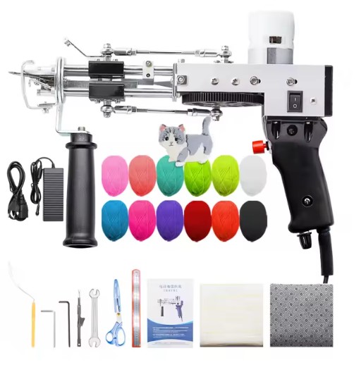 Elektrická pistole tuftovací stroj na koberce Typ- black set 1