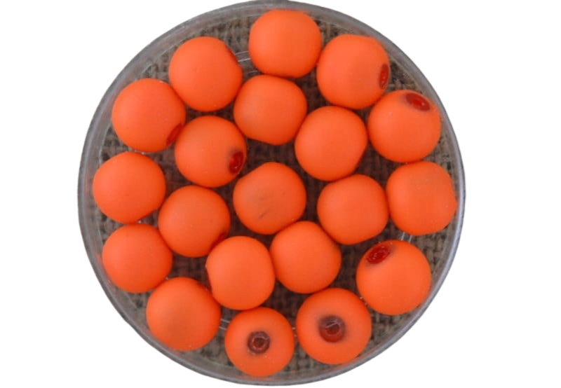[701327] Koralik neonowa pomarańczowa 8mm 5szt