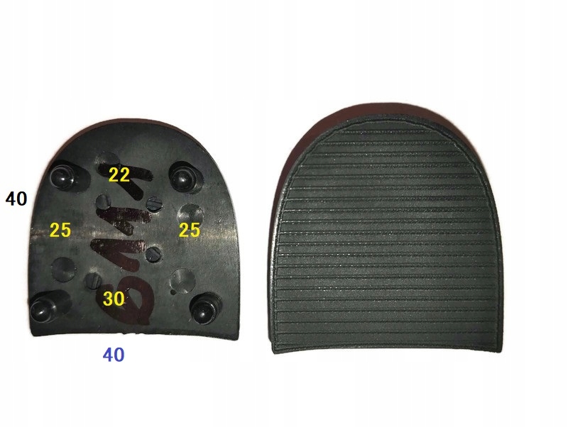 FLEKI FLECZKI znajdż potrzebny flek !!! 4 bolczyki 40x40 CZARNY 6111 Marka inna