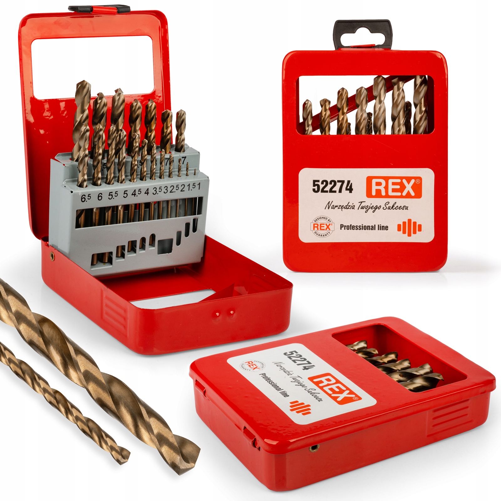 Wiertło Metalu Kobaltowe Stali Nierdzewnej Hss-e 1.0 10.0 mm Zestaw 19szt