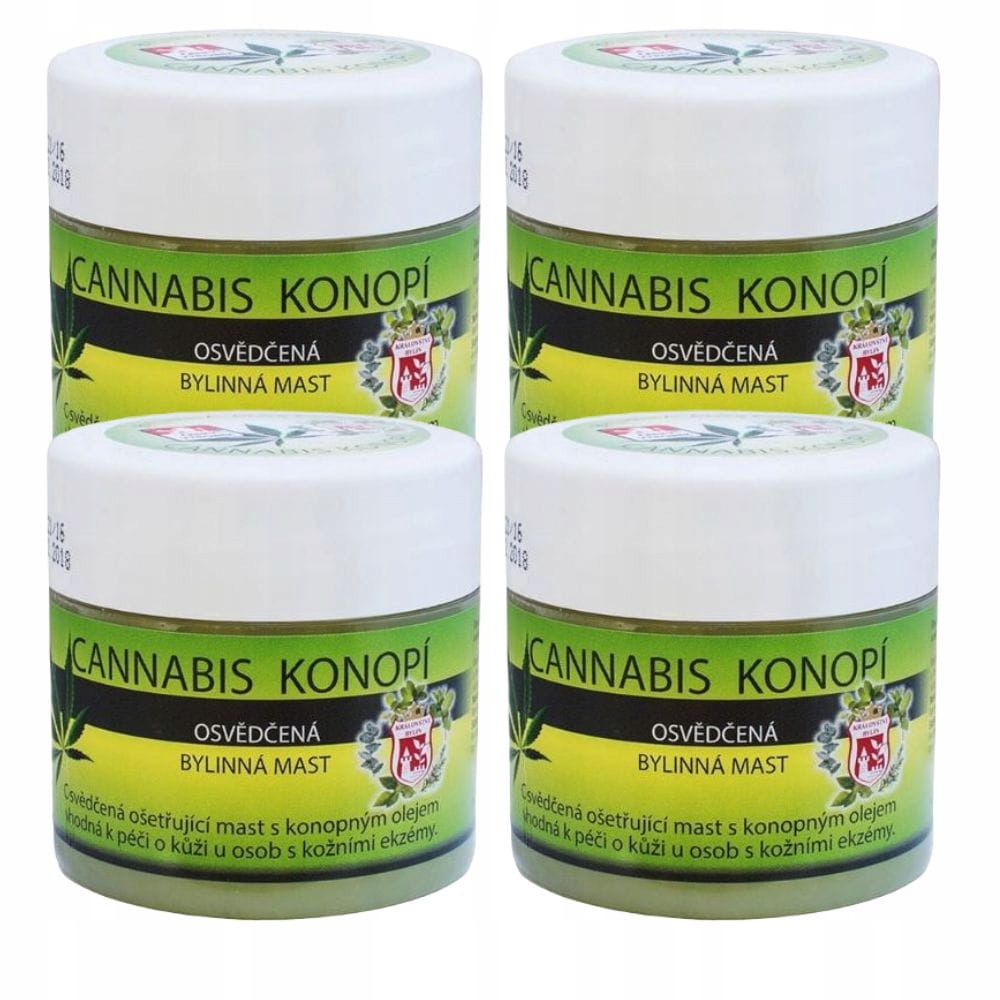 

Maść konopna na łuszczycę egzemę azs 4x150 ml