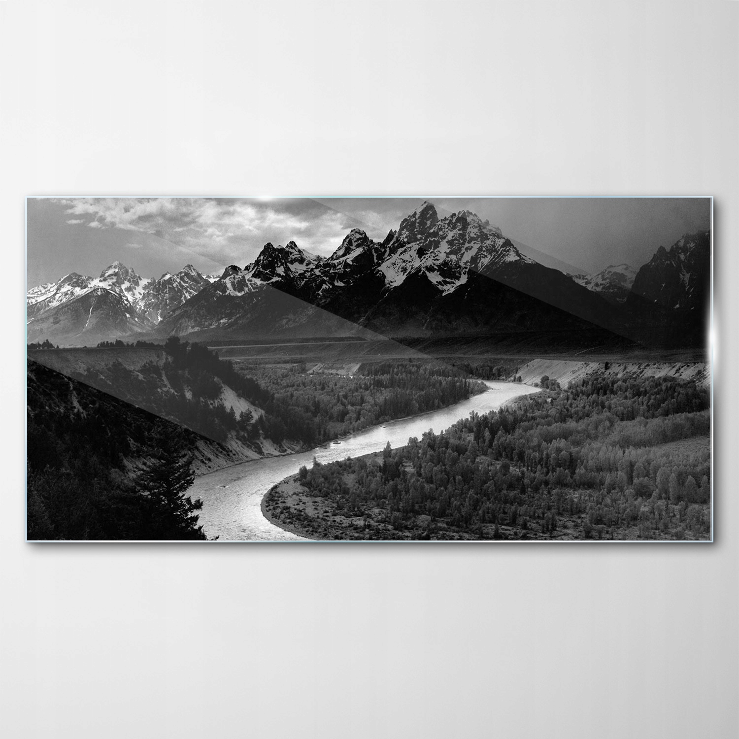 

Obraz na Szkle Dekor Rzeka Góry Vintage 120x60