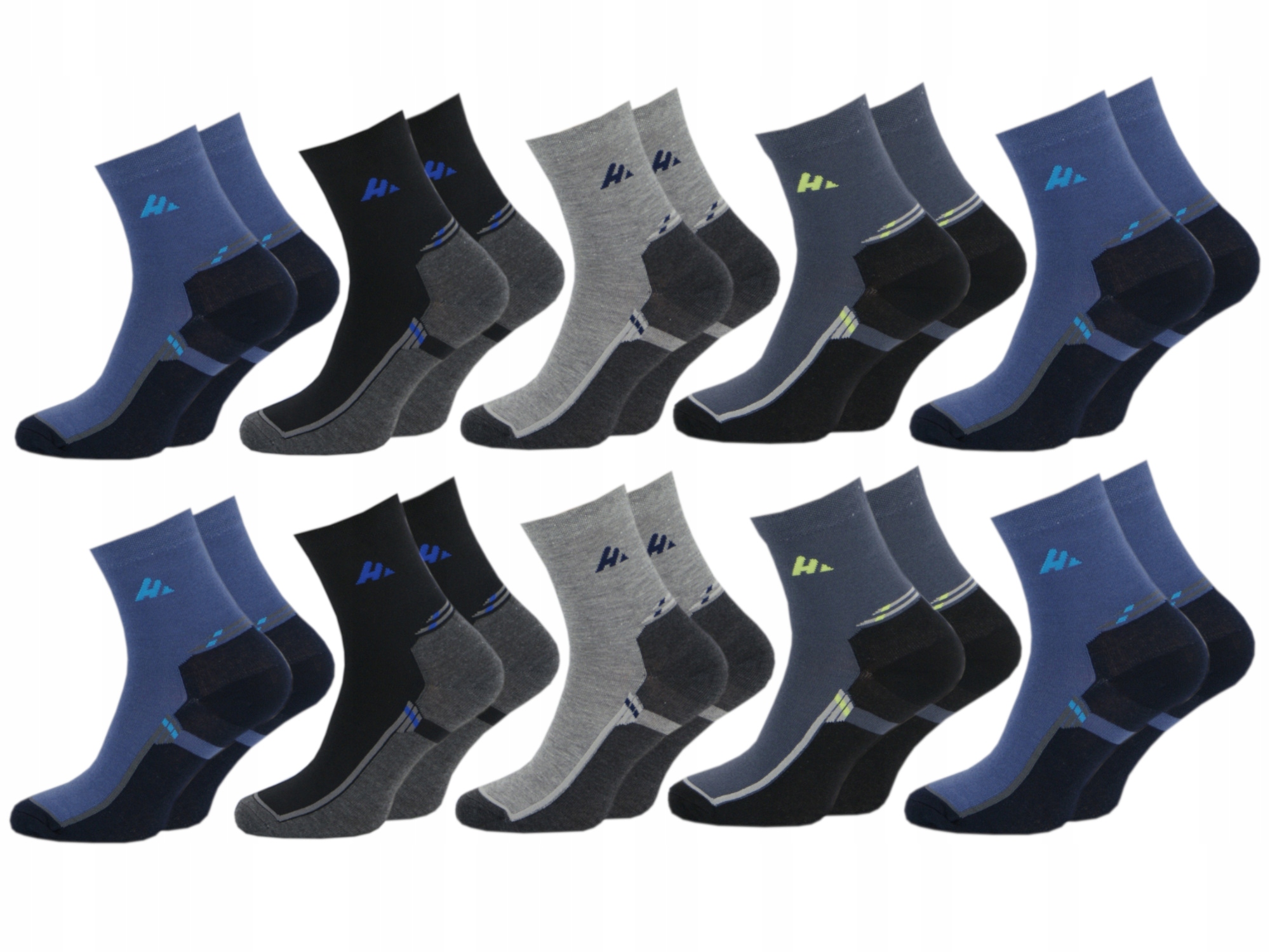 MG#10x SKARPETY SPORTOWE BAWEŁNIANE 42- 46