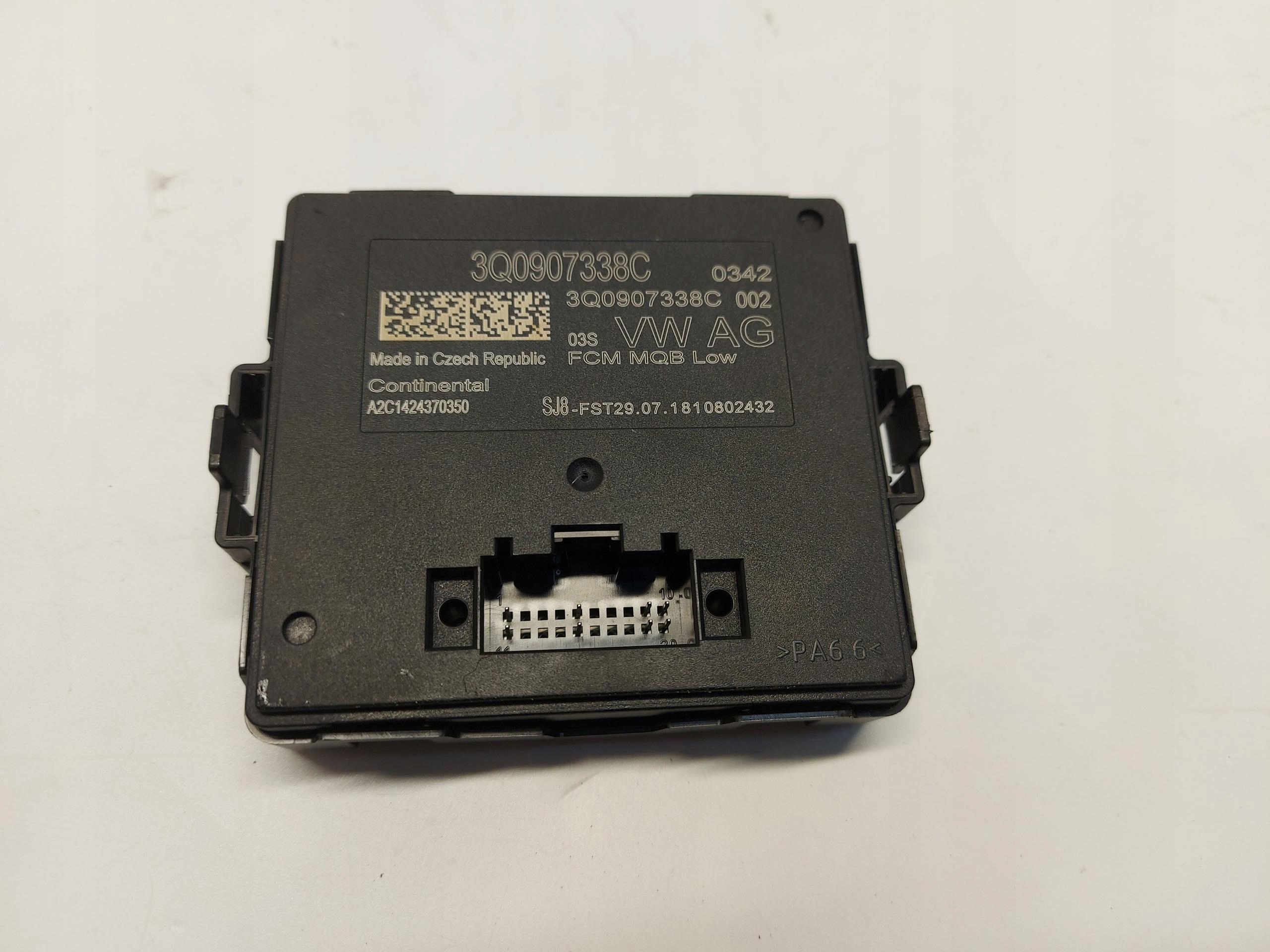 VW Arteon 3G8 2018r module control unit GATEWAY 3Q0907338C