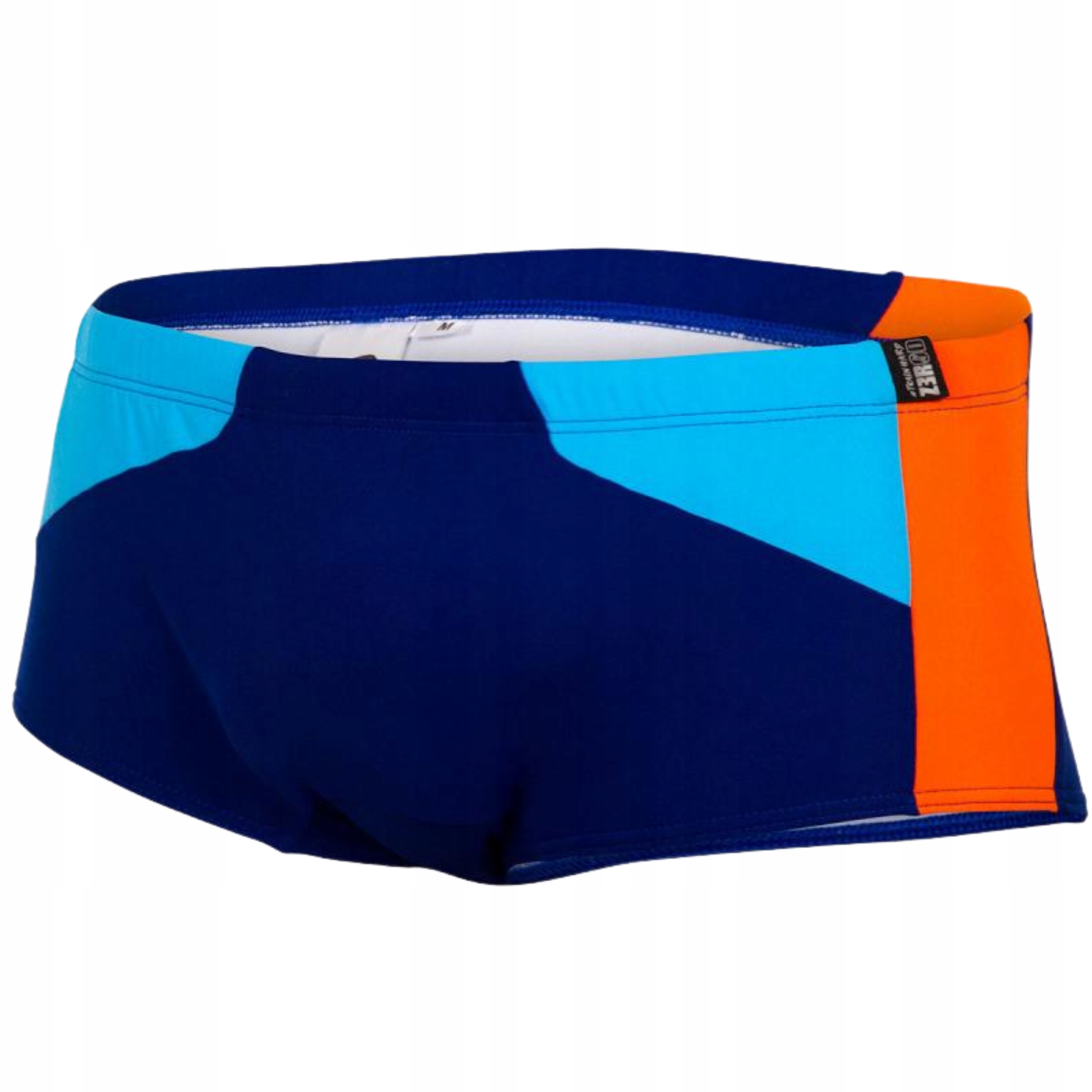 Kąpielówki Spodenki Męskie na Basen Zerod Trunks Dark Blue Atoll/Orange S