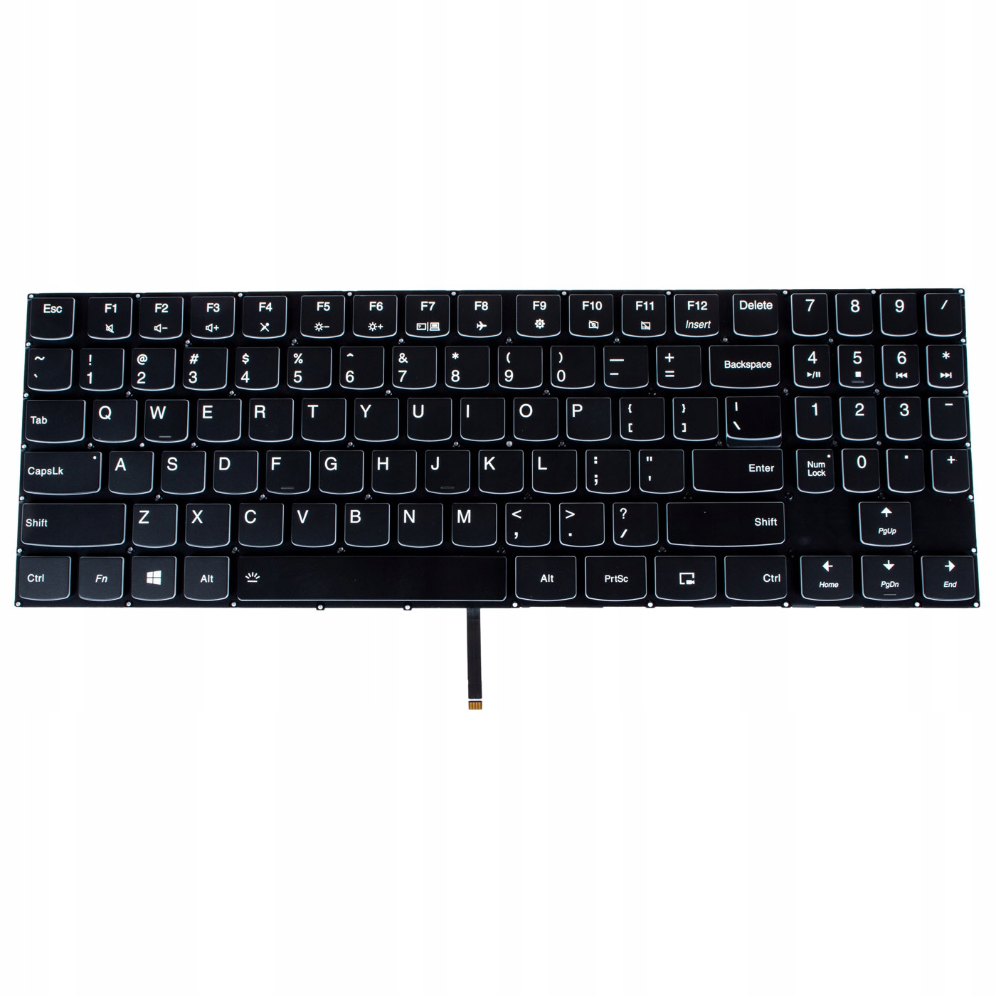 Klávesnice qwerty Lenovo Legion Y530 Y540 Y7000 15 bílé podsvícení