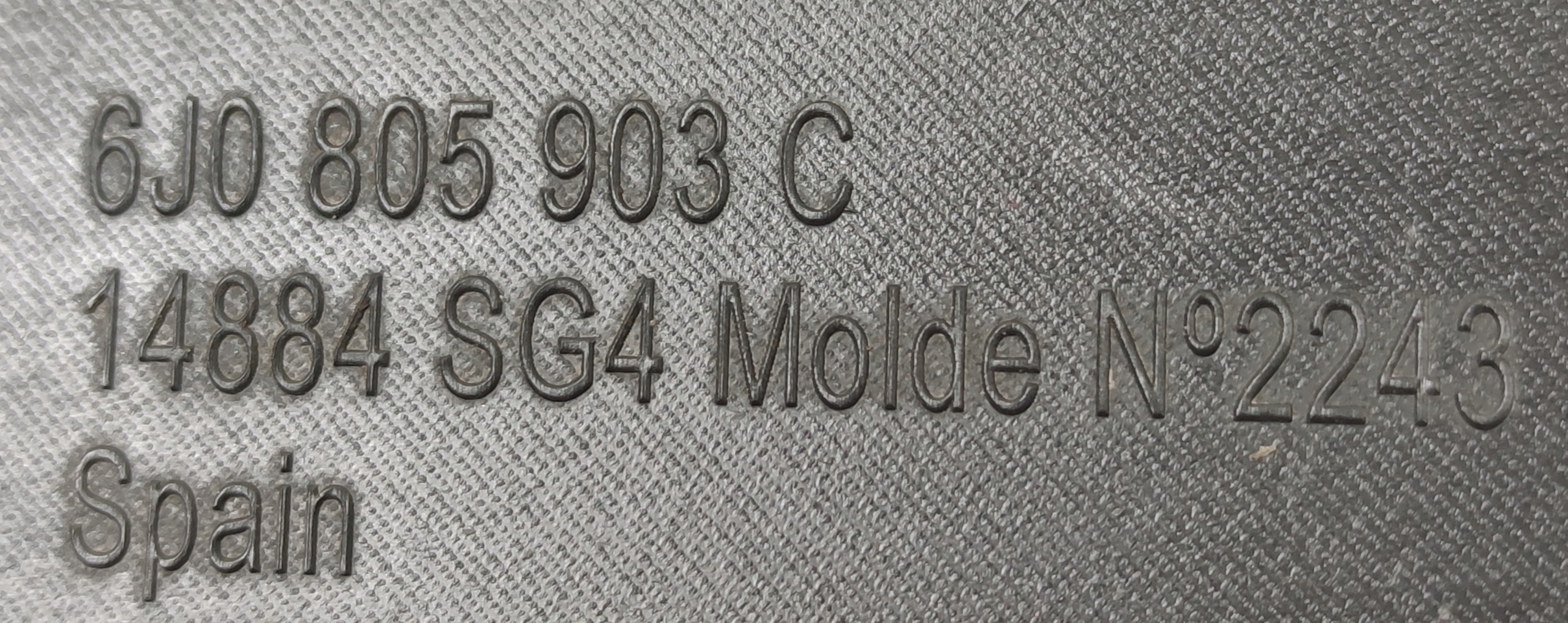 SEAT IBIZA IV 6J cover cover front front 6J0805903C
