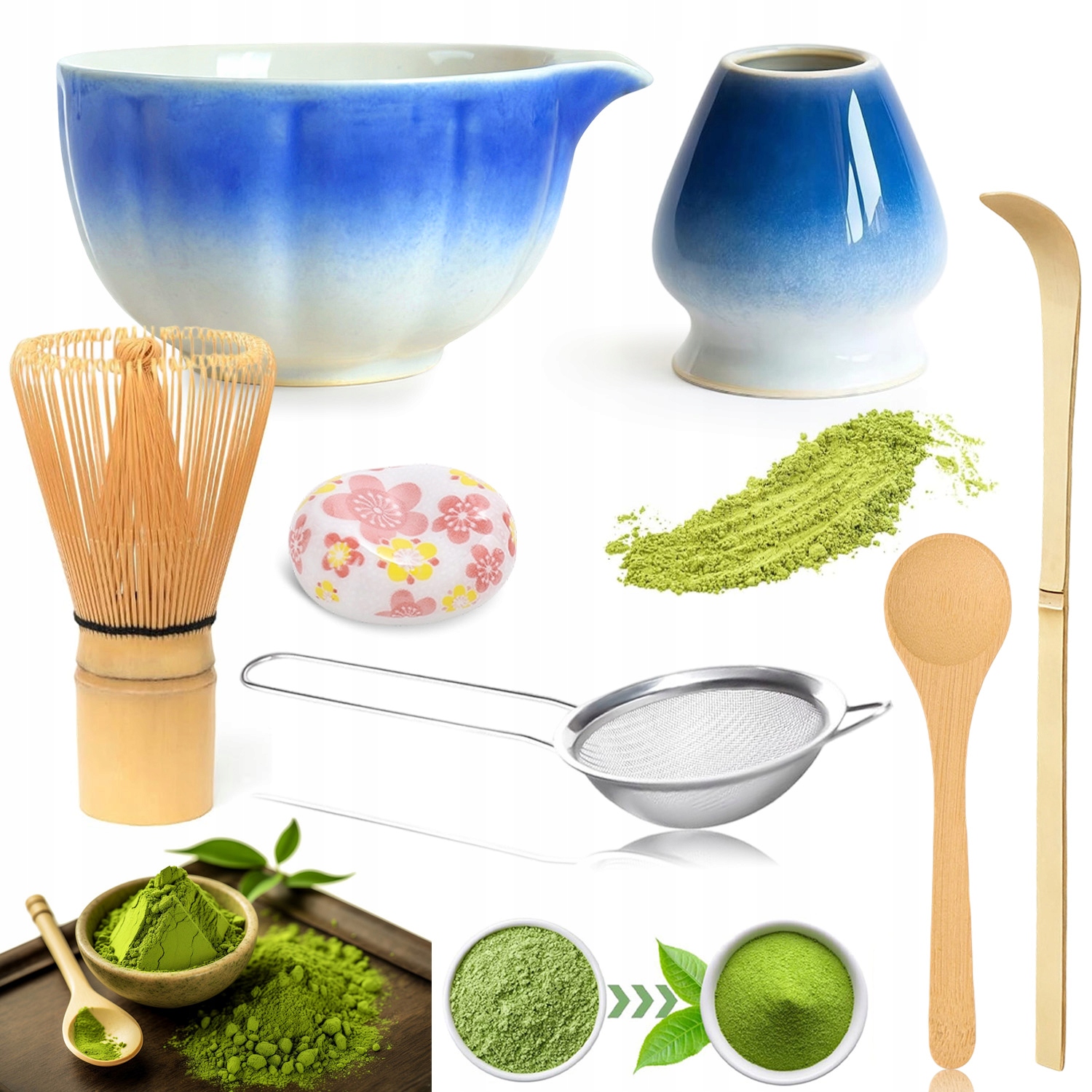 Levně Dárková Sada Sada Z Bambusu Na Matchy Tea Chashaku 7 Kusů Jako Dárek