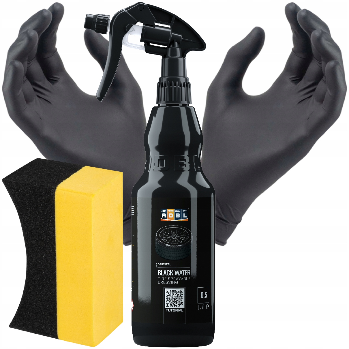 Adbl Black Water Czernidło Dressing Do Opon Aplikator Zestaw Przyciemnia