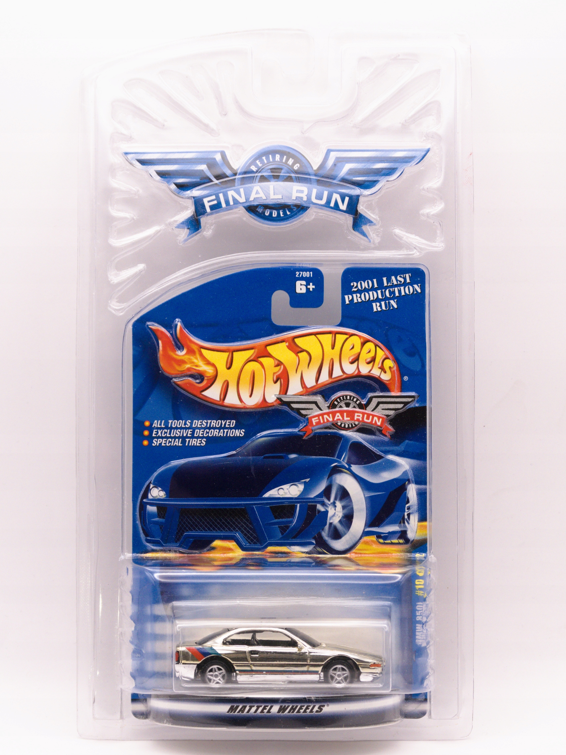 HOT WHEELS BMW 850i Final Run Srebrny UNIKAT KOLEKCJONERSKI