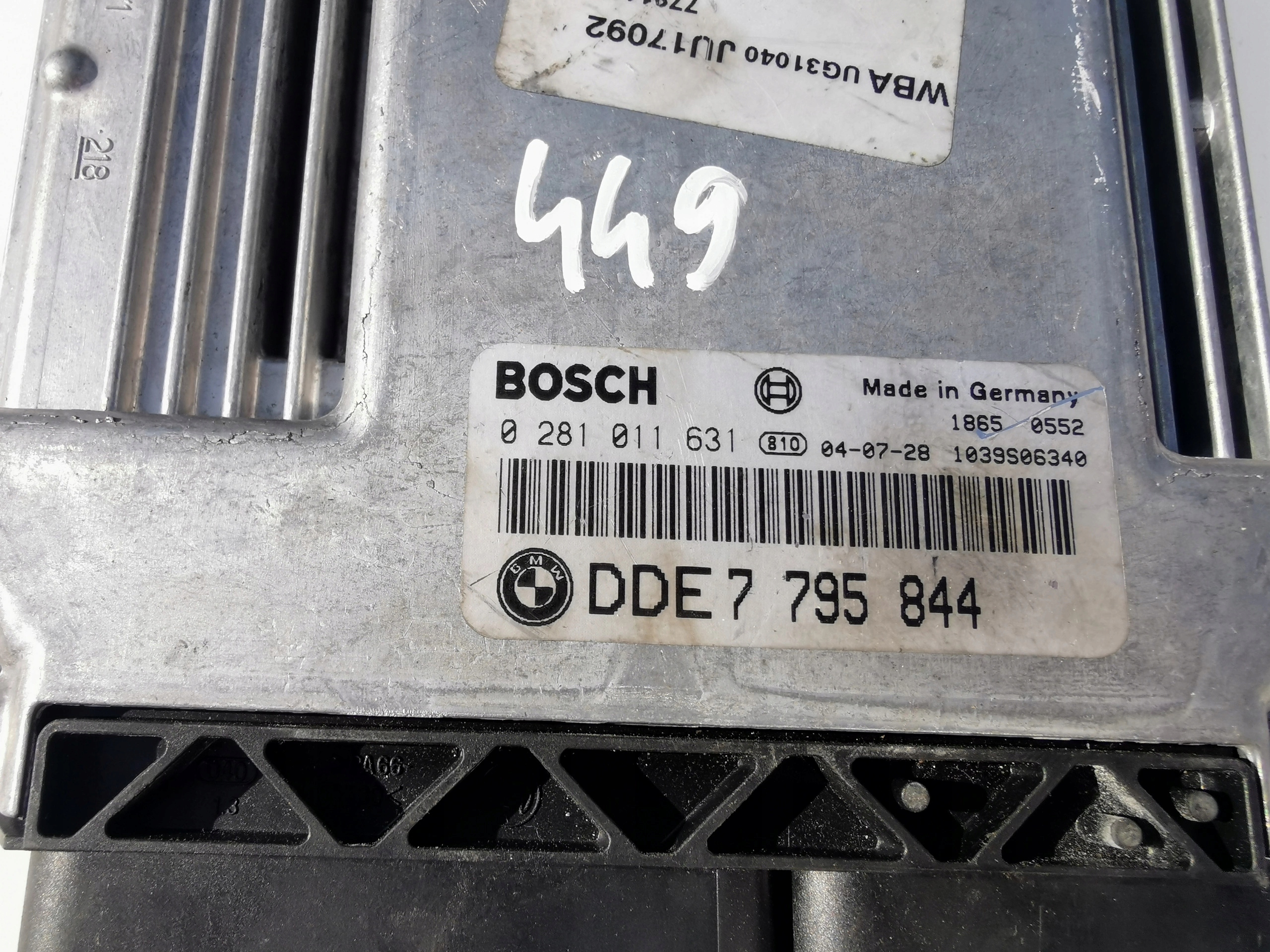 BMW 1 1.8D 16V 0281011631 7795844 Computer ECU ORY