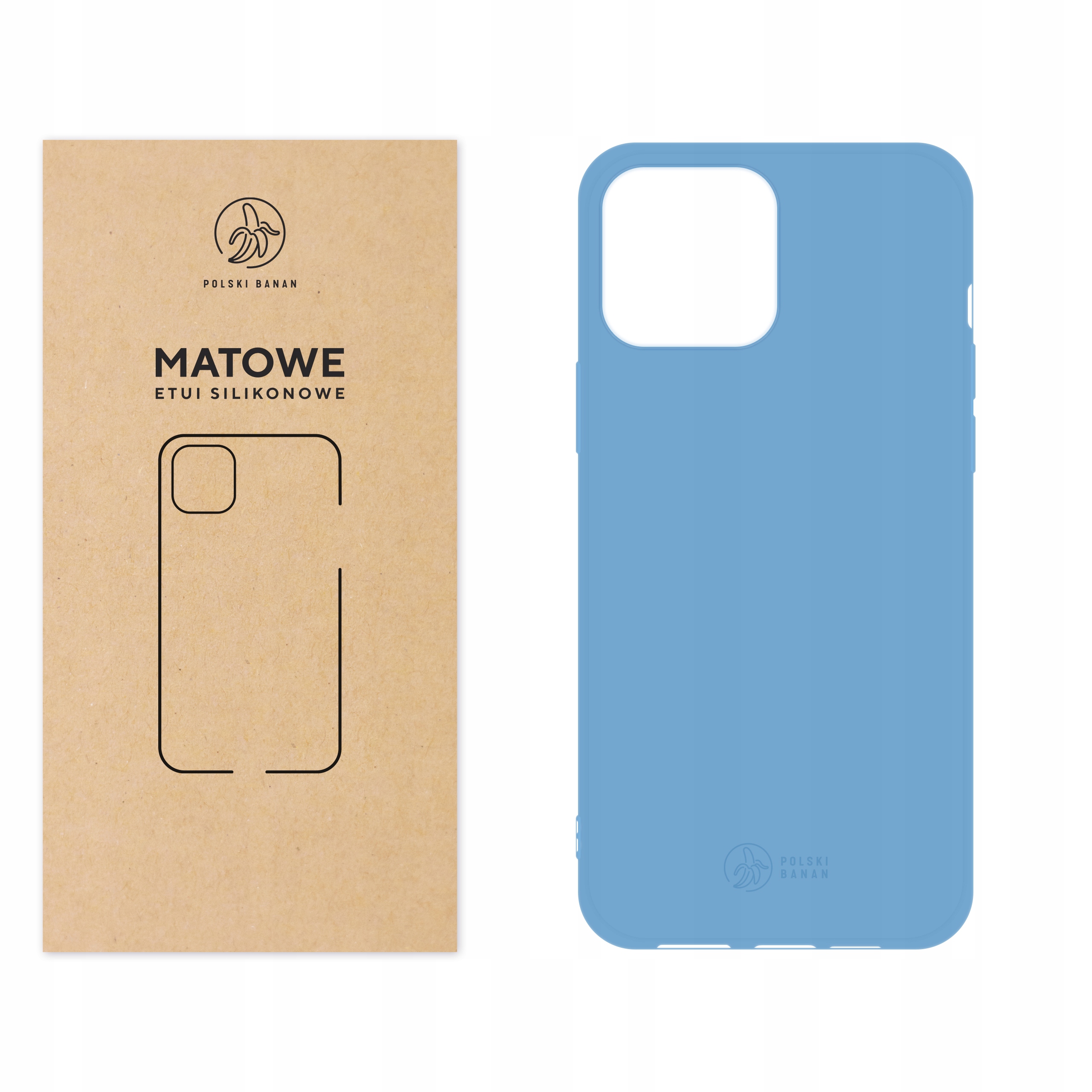 

Etui Matowe do iPhone 13 Pro Max błękitne