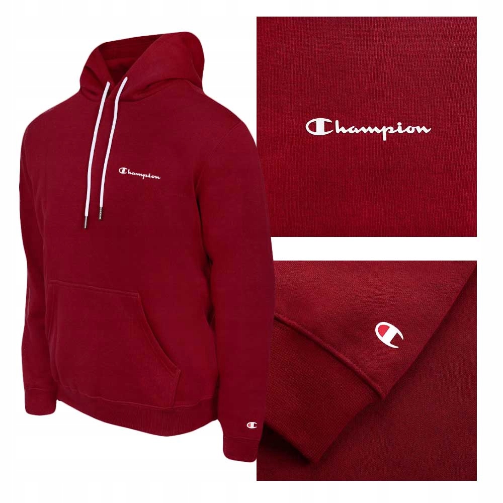 

Champion Bluza Męska Ocieplana 218287 Bordowa XL