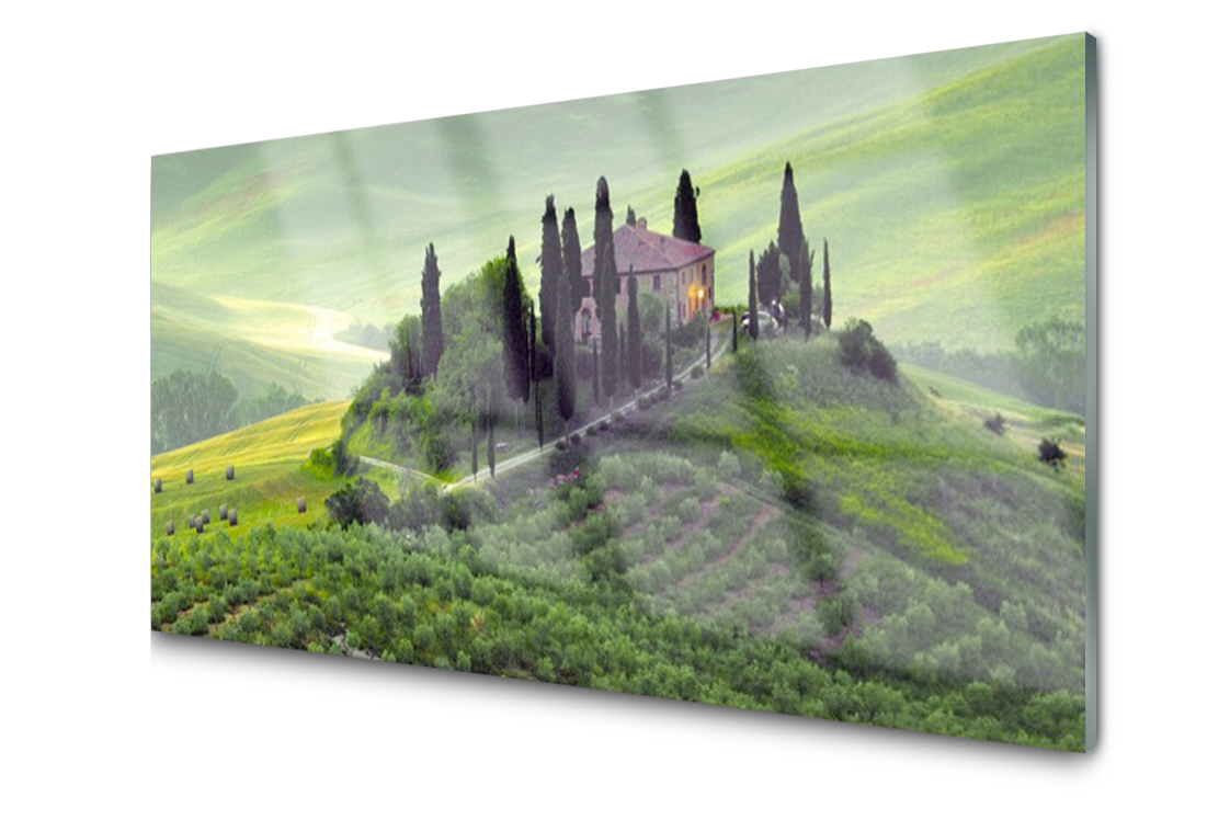 

Panel szklany Płytka Łąka Drzewa Natura 140x70
