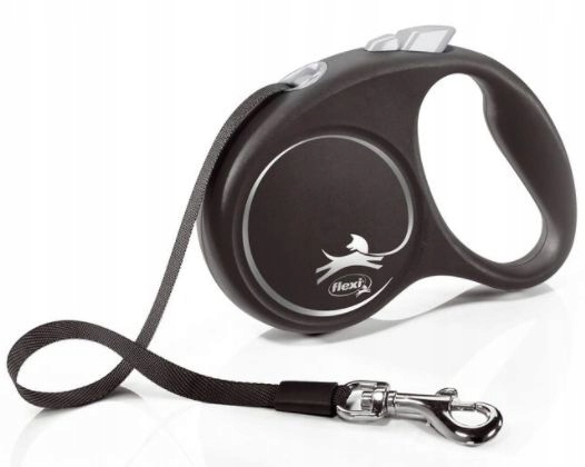 

Flexi Black Design taśma 5m Czarna Smycz S 15kg