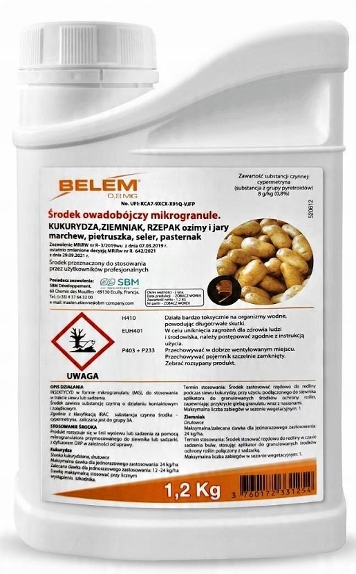

Belem 0,8 Mg 1,2kg szkodniki w glebie, drutowce