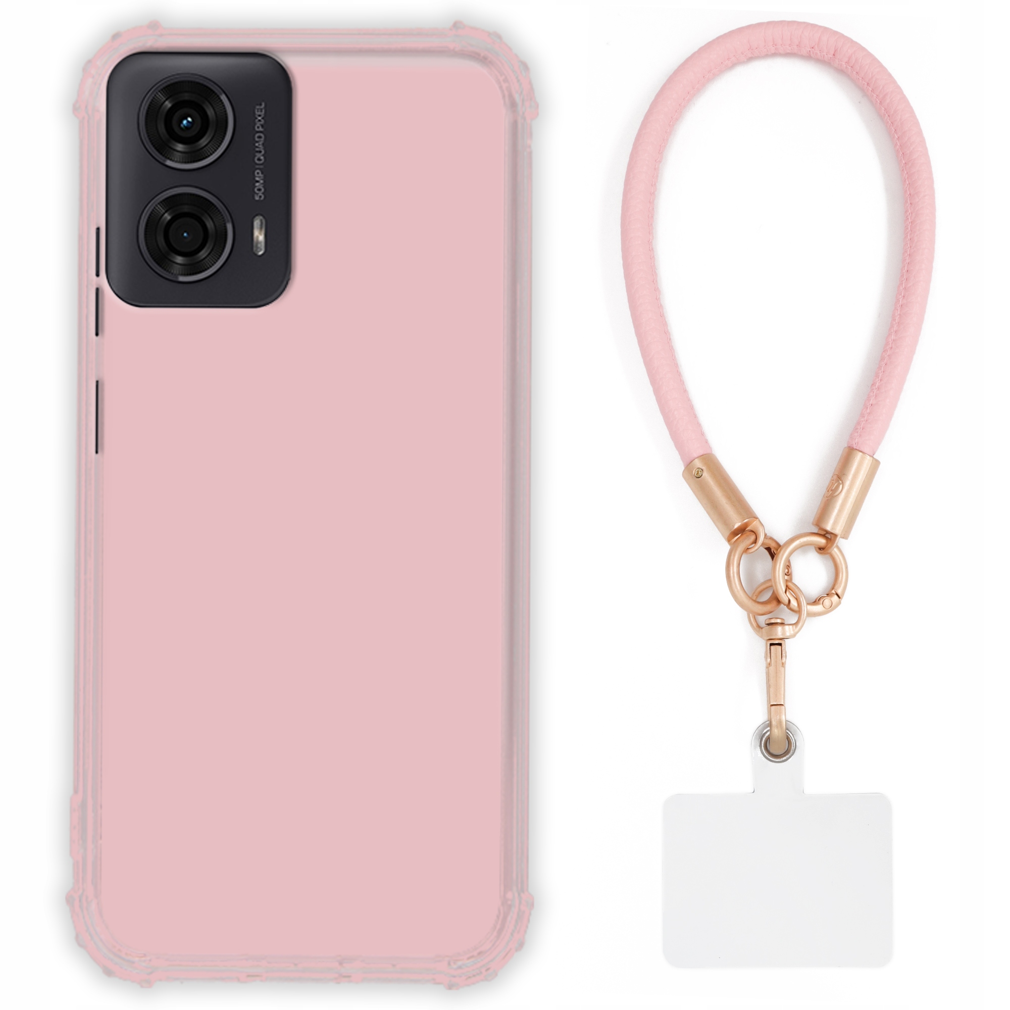 Puzdro Pre Motorola G24 Case Antishock Pinky Ružové Vodítko Sada Odolné Tpu