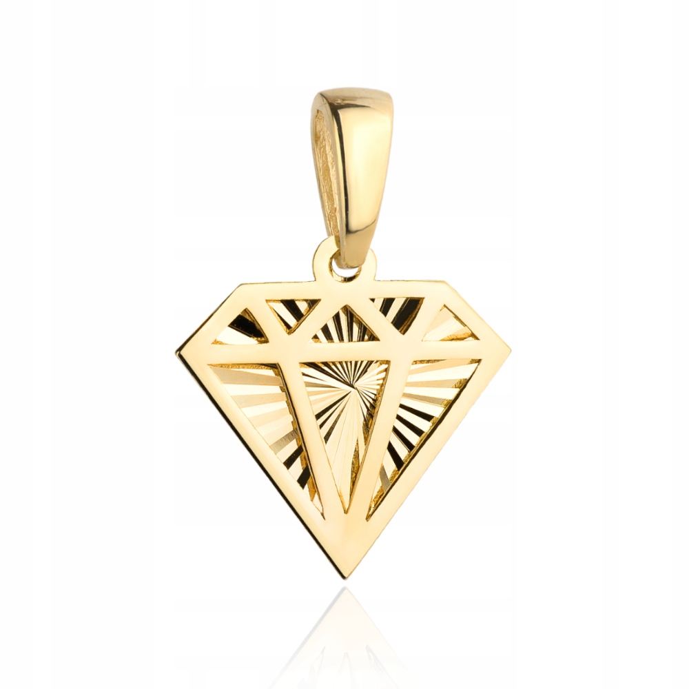 Přívěsek zlatý 585 Diamant 0.47 g Žluté zlato Přesné provedení Módní provedení