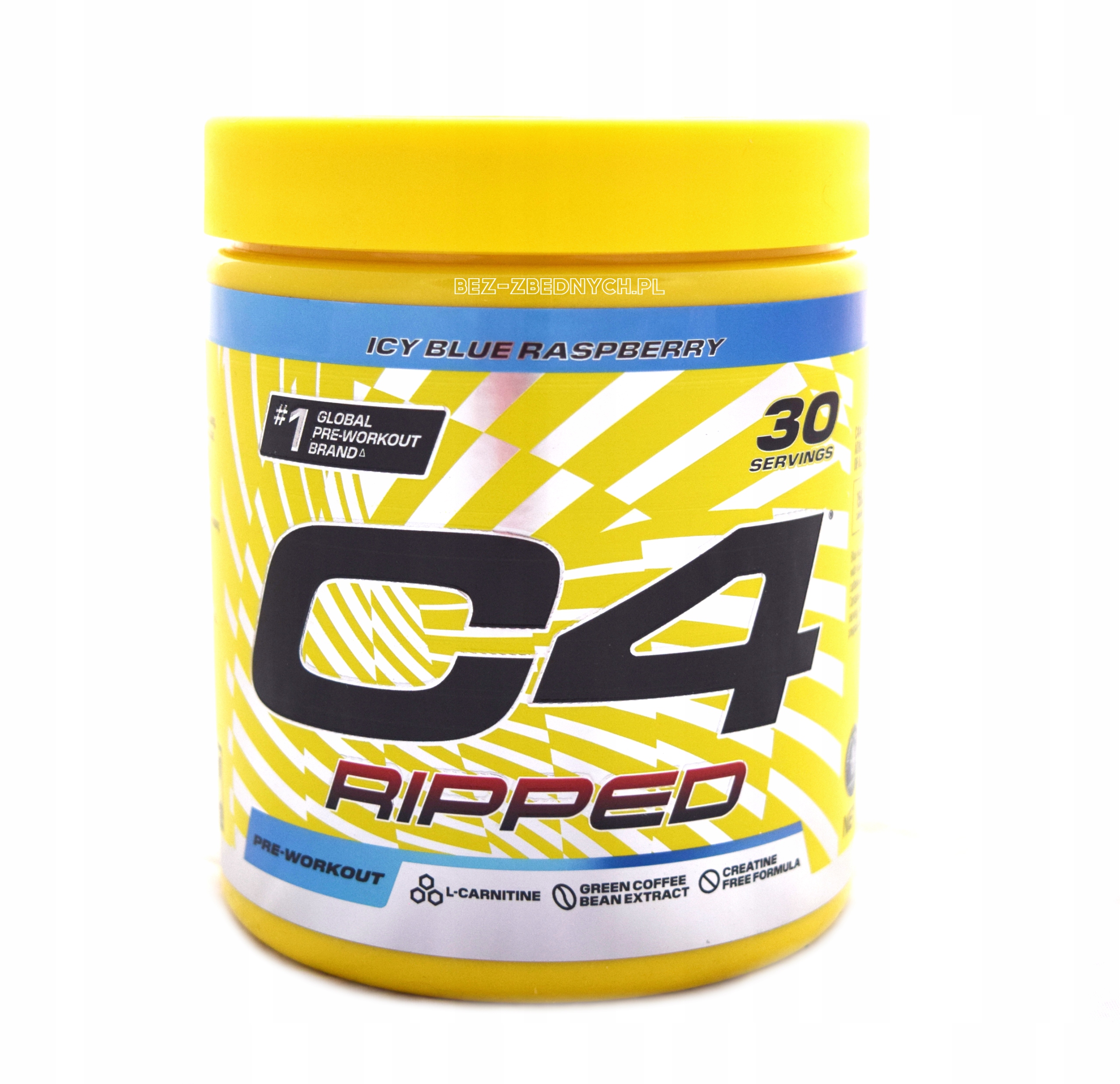 Cellucor C4 Ripped 189g Předtréninkový Spalovač Tuku Energie Icy Blue Raz