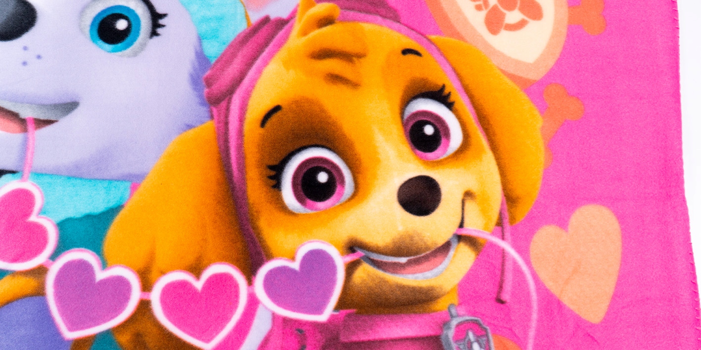 Koc polarowy narzuta Psi Patrol ciepły na zimę Płeć dziewczynki