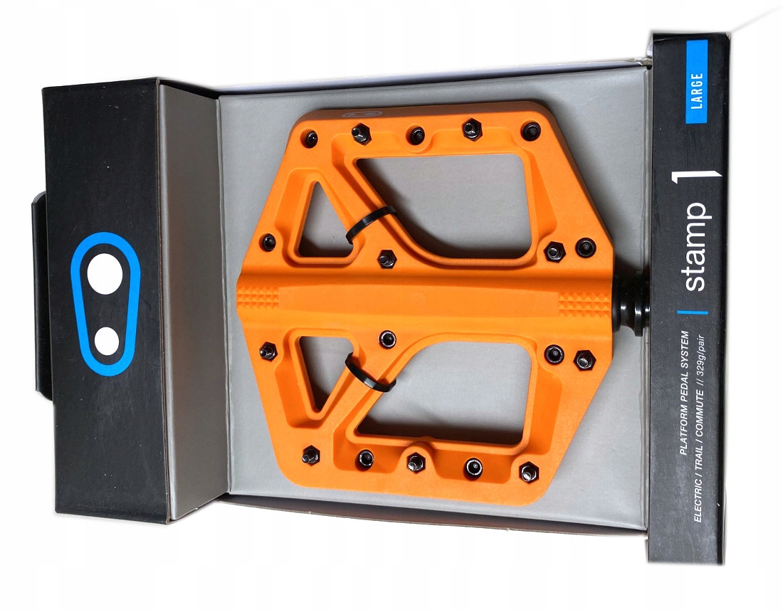CrankBrothers Stamp 1 Splash Edition pedały platformowe orange Large