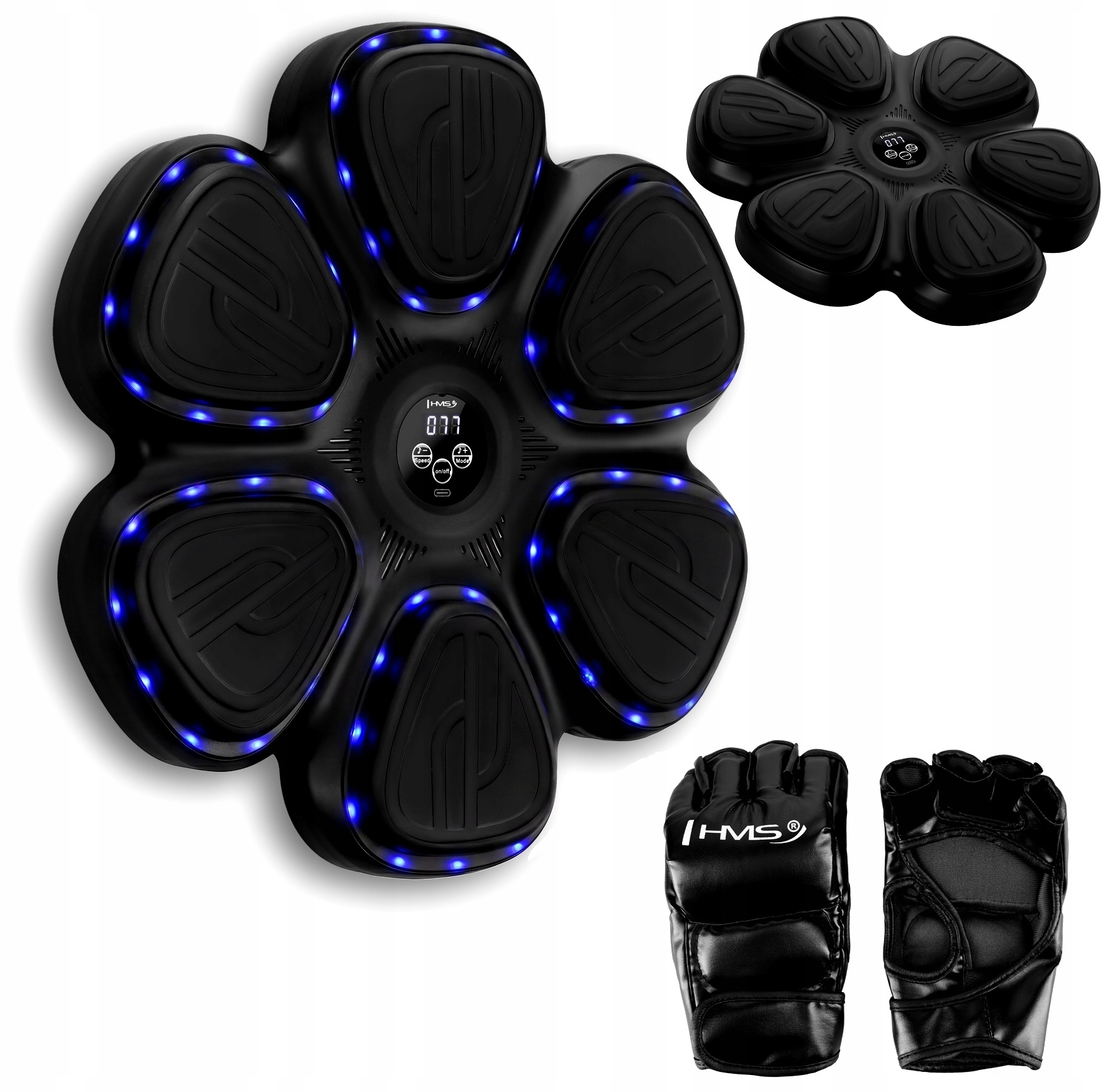 Boxerský štít Hms Elektronický Hudební Bluetooth Nástěnný 9 programů