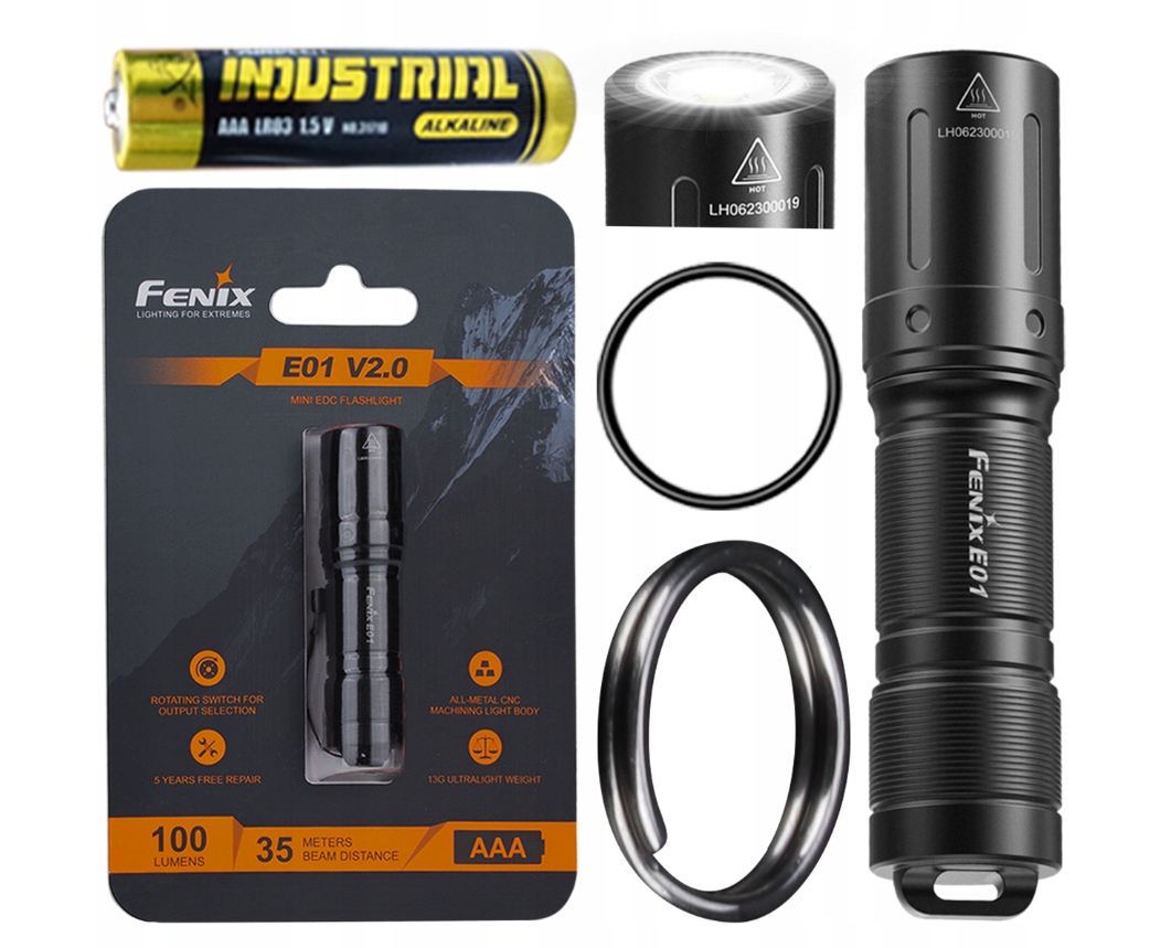 Latarka diodowa Led Fenix E01 V2.0 Duraluminium Cree XP-G2 Edc