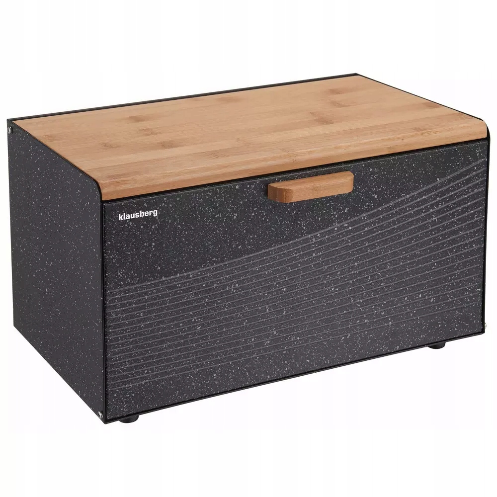 

Klausberg Chlebak stal-bambus czarny KB-7464