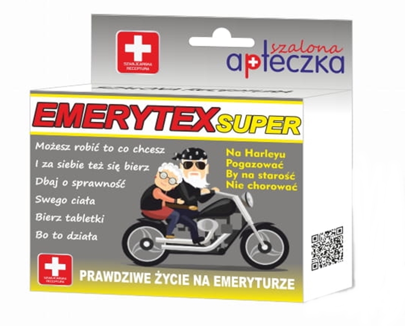 

Śmieszne tabletki Emerytex na Dzień Dziadka