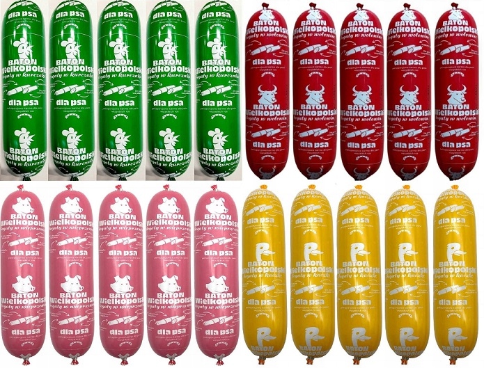 Levně Velkopolská tyčinka pro psa mix chutí 20 Ks x 900 g