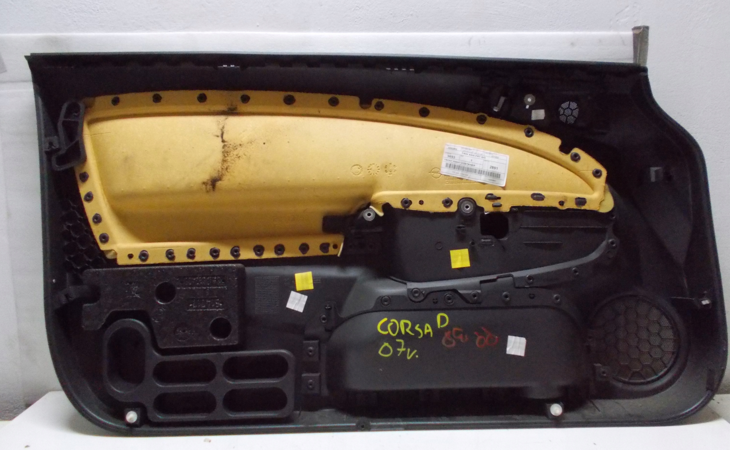 OPEL CORSA D 1.2 B 07R 3D side upholstery door right front