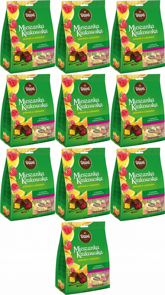 Wawel Mieszanka Krakowska Galaretki w Czekoladzie 245g x10