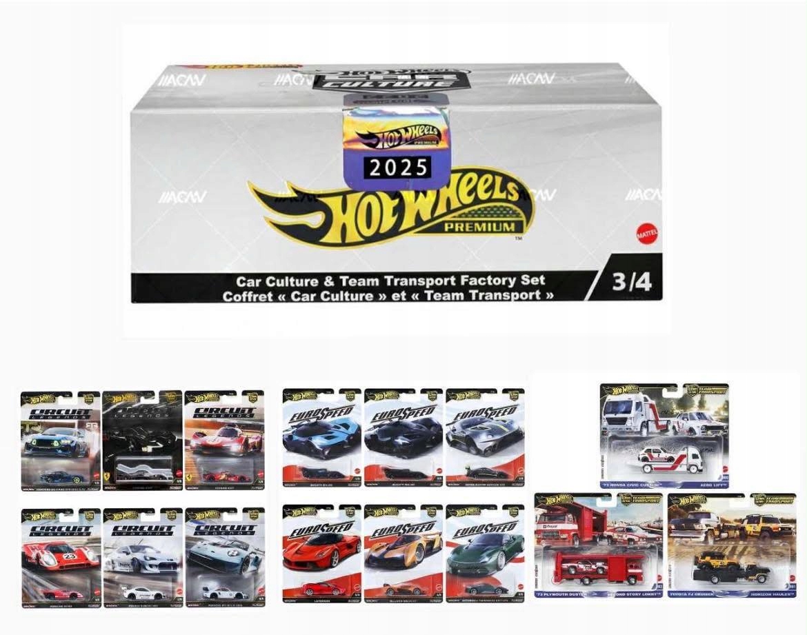 Hot Wheels Car Culture & Team Transport Factory Box – Mix 1A 2025
