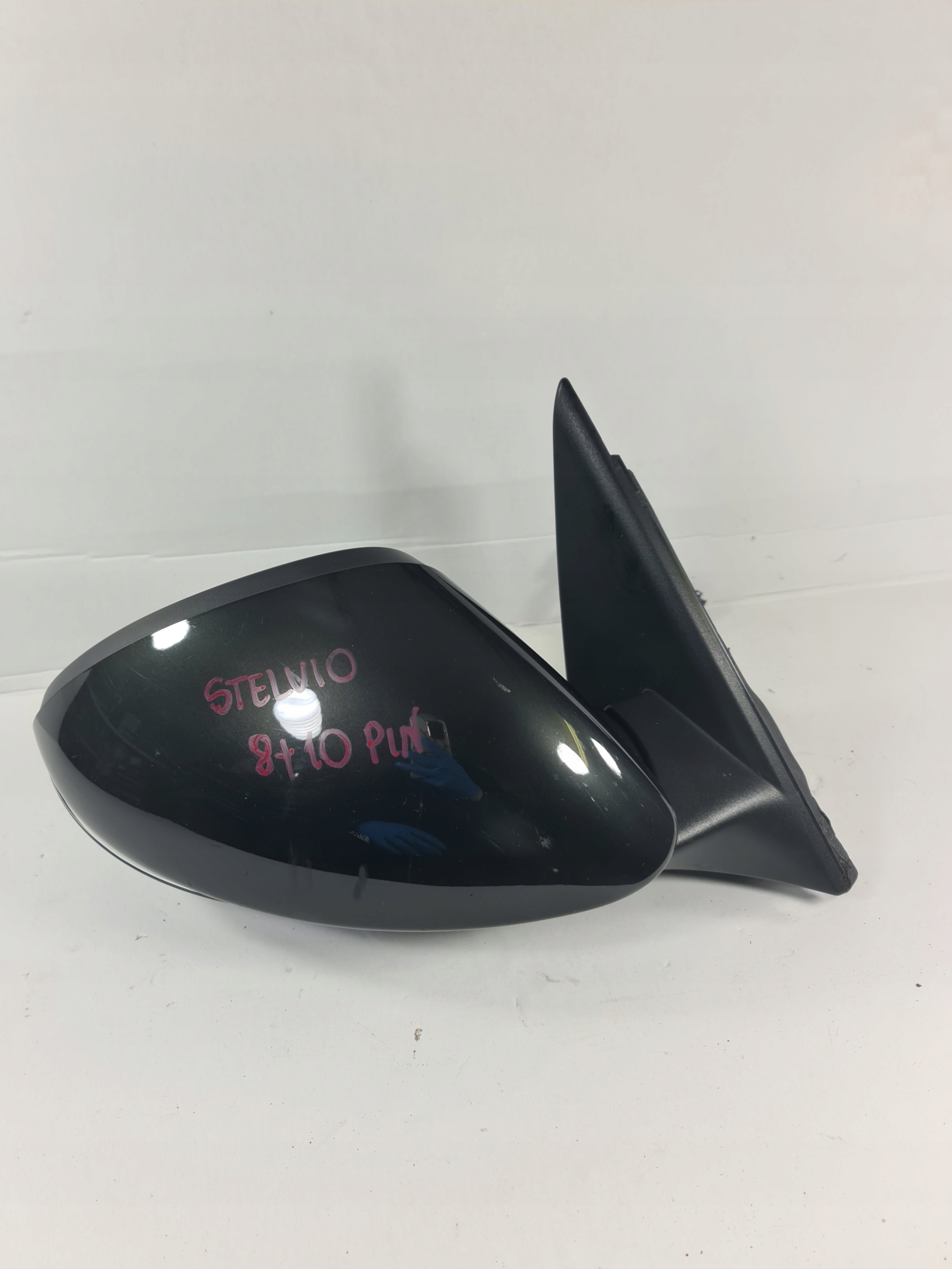 STELVIO Q4 LUSTERKO PRAWE 8+10 PIN CZARNE