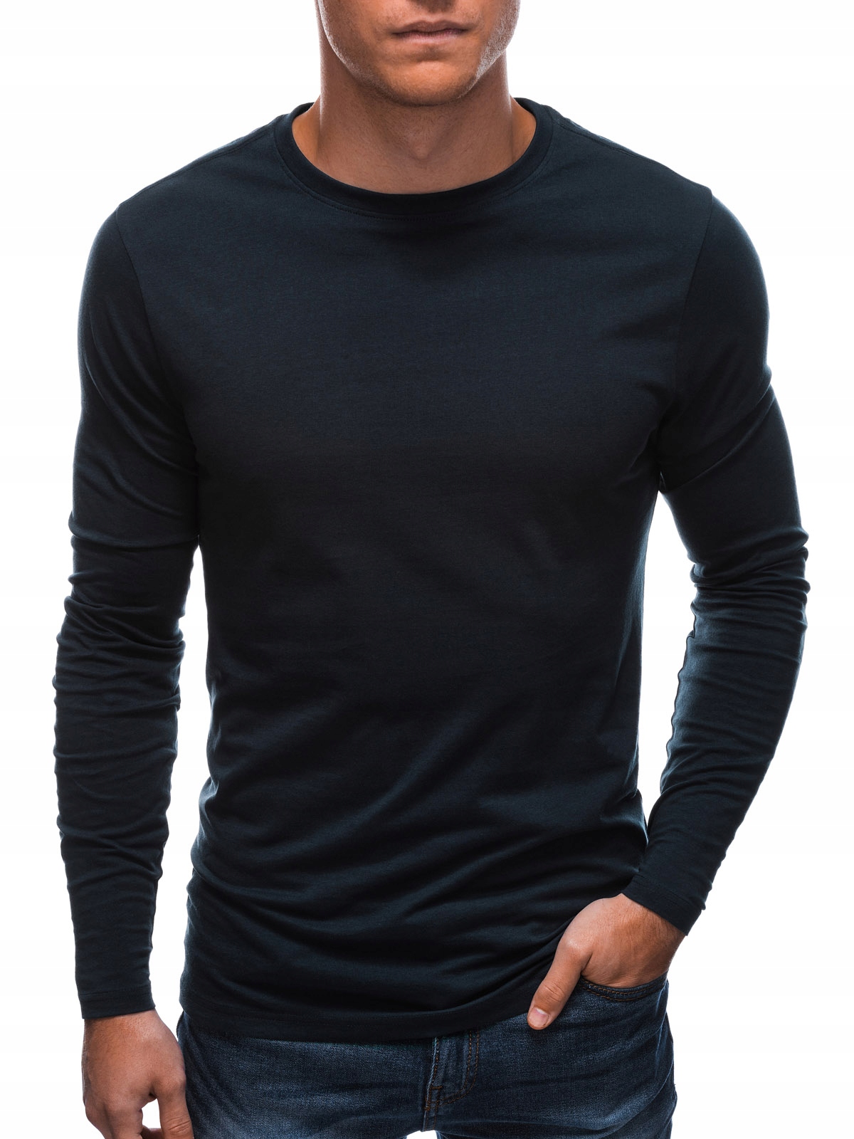 

Longsleeve męski bez nadruku 148L granatowy M