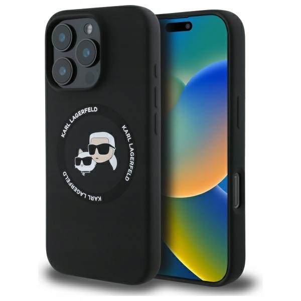 Karl Lagerfeld KLHMP16XSKCHTCK iPhone 16 Pro Max 6.9" černý/černý hardcase